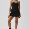 Alosoft Courtside Tennis Dress - Black