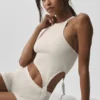 Alosoft Ribbed Revelation Tank - Oat Milk
