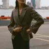 Cinch Blazer - Olive Tree
