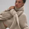 Courchevel Cashmere Scarf - Flax Heather