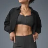 Cropped Take Me out Button up - Black