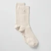 Unisex Half-Crew Understated Sock - Bone