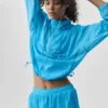 1/4 Zip Go Time Pullover - Azure Blue
