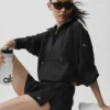 1/4 Zip Go Time Pullover - Black