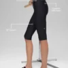 16'' High-Waist Airlift Capri - Black