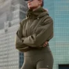 3" Alo Softsculpt High-Waist Precision Short - Olive Tree