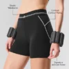 4" Airbrush High-Waist Heart Throb Short - Black/White