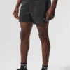5" Game Time Ripstop 2-in-1 Short - Black/Black