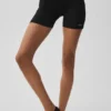 5" Seamless Ribbed Favorite Short - Black