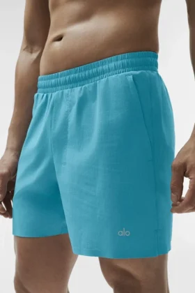 5″ Traction Running Short – Blue Breeze