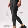 7/8 High-Waist Airlift Legging - Black
