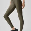 7/8 High-Waist Airlift Legging - Olive Tree