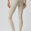7/8 High-Waist Alosoft Heart Throb Legging - Oatmeal Heather/White
