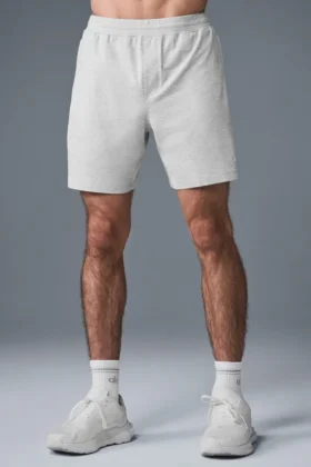 7″ Conquer React Performance Short – Athletic Heather Grey