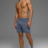7" Conquer React Performance Short - Bluestone
