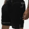 7" Linen Jersey Coastal Short - Black