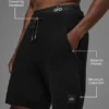 7" Sports Club Sweater Knit Short - Black