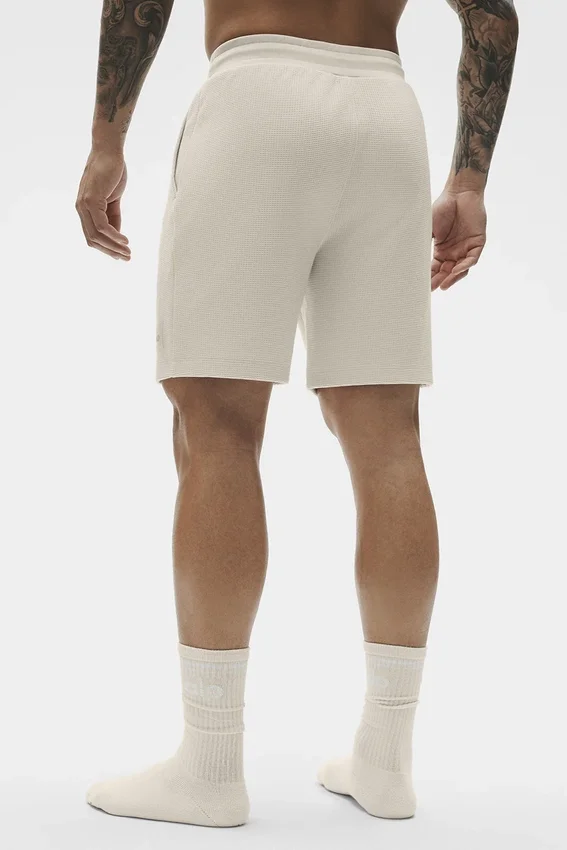 7" Waffle Lounge Short - Bone