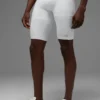 9" Flight Compression Short - White