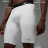 9" Flight Compression Short - White