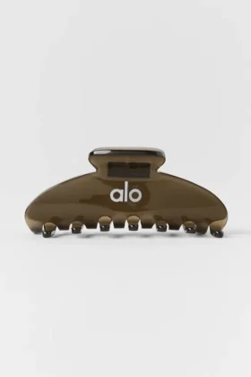 90’S Claw Clip – Olive Tree Clear
