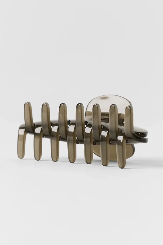 90'S Claw Clip - Olive Tree Clear