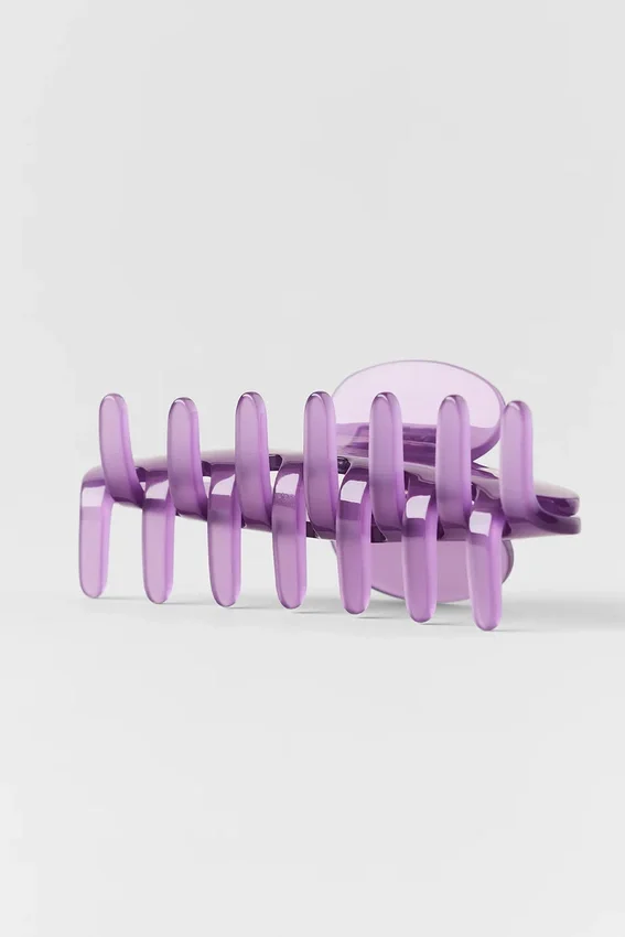 90'S Claw Clip - Plum Kiss Clear