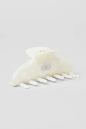 90'S Claw Clip - White Pearl