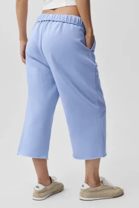 Accolade Cutoff Sweatpant – Light Provence Blue