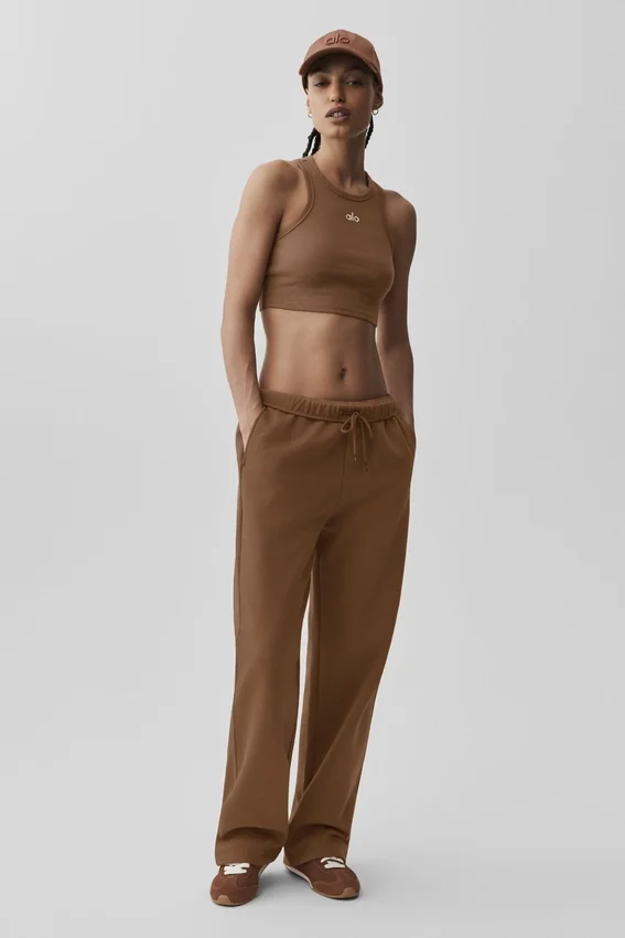 Accolade Straight Leg Sweatpant - Sun Kissed Brown