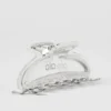 Acrylic Illusion Claw Clip - Clear Acetate/Chrome