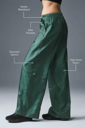 Afterglow Wide Leg Track Pant – Winter Ivy