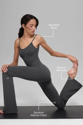 Airbrush Bootcut One and Done Onesie – Anthracite