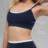 Airbrush Double up Bra - Navy/White