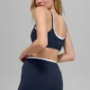 Airbrush Double up Bra - Navy/White