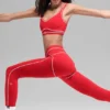 Airbrush Heart Throb Bra - Bright Red/White