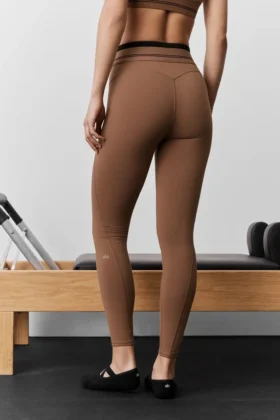 Airbrush High-Waist 7/8 Better Together Legging – Sun Kissed Brown/Bla