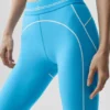 Airbrush High-Waist 7/8 Heart Throb Legging - Azure Blue/White