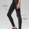 Airbrush High-Waist 7/8 Heart Throb Legging - Black/White