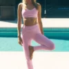 Airbrush High-Waist 7/8 Heart Throb Legging - Candy Heart Pink/White