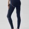 Airbrush High-Waist 7/8 Heart Throb Legging - Navy/White