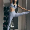 Airbrush High-Waist 7/8 Heart Throb Legging - Winter Frost/White