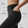Airbrush High-Waist Fast Track Legging - Black/White
