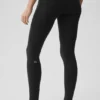 Airbrush High-Waist Fast Track Legging - Black/White