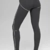 Airbrush High-Waist Heart Throb Legging - Anthracite/White