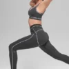 Airbrush High-Waist Heart Throb Legging - Anthracite/White