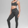 Airbrush High-Waist Heart Throb Legging - Anthracite/White