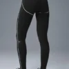Airbrush High-Waist Heart Throb Legging - Black/White