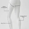 Airbrush High-Waist Heart Throb Legging - White/Black