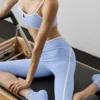 Airbrush High-Waist Race Pace Capri - Light Provence Blue/White